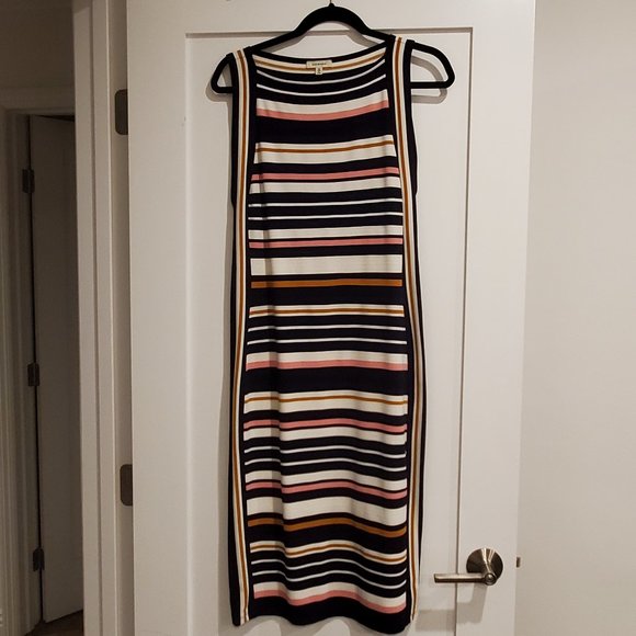 Max Studio Multicolor Stripe Sheath Maxi Dress - Picture 3 of 3
